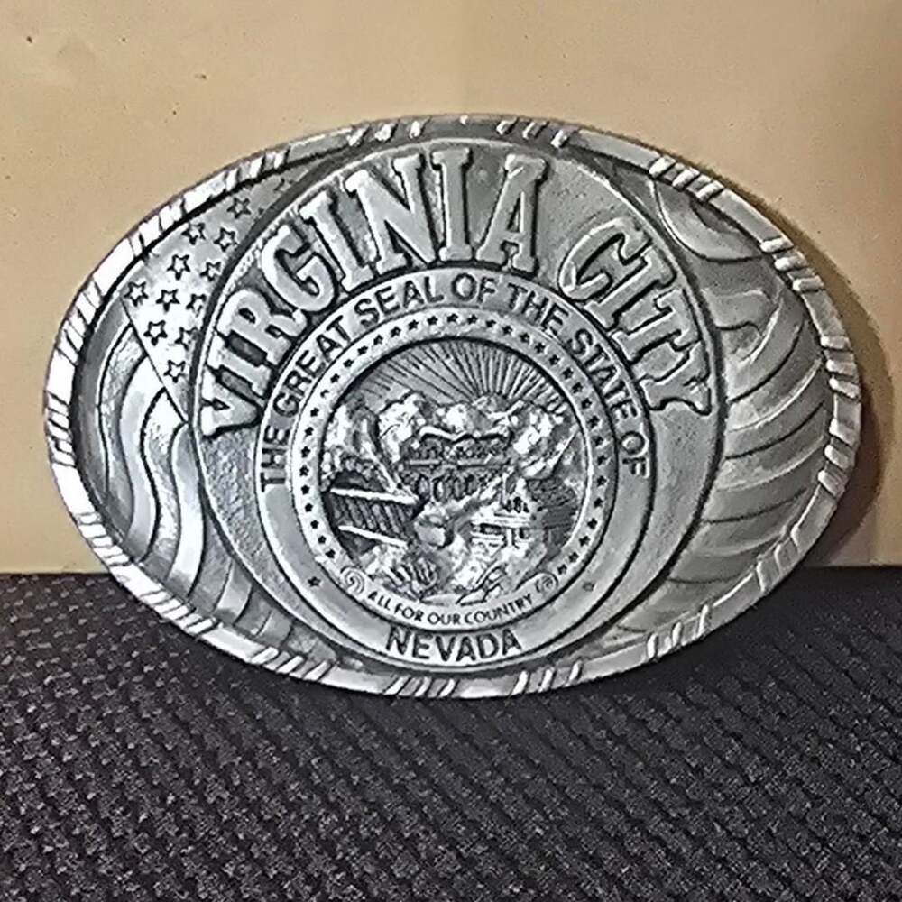 Buckles of America Virginia City Nevada Belt Buckle Masterpiece Collection